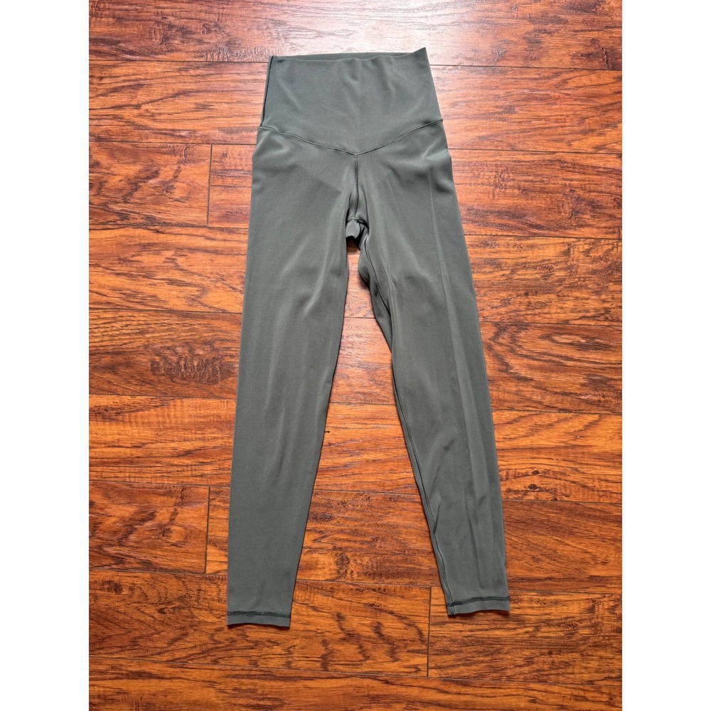 Aerie Real Me High Waisted Leggings Olive Green XS V-Waist Yoga Pants
